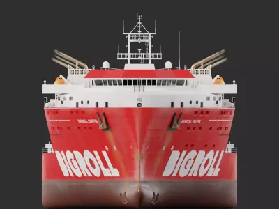HeavyLift Vessel  Low-poly 3D model