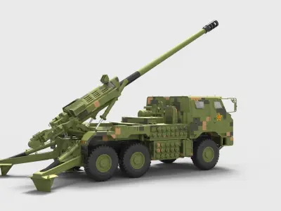 Chinese PCL-181 155mm Self-propelled Howitzer 3D model