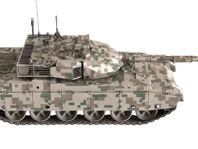 Norinco VT-4 tank Low-poly 3D model