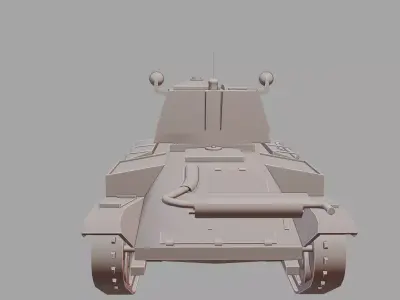 A10 Cruiser Mk II Cruiser Tank 3D Printable  3D print model