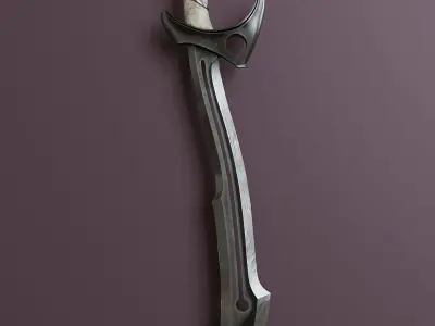 Fantasy Melee Weapon A1 Low-poly 3D model