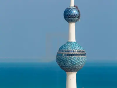 Kuwait tower Low-poly 3D model