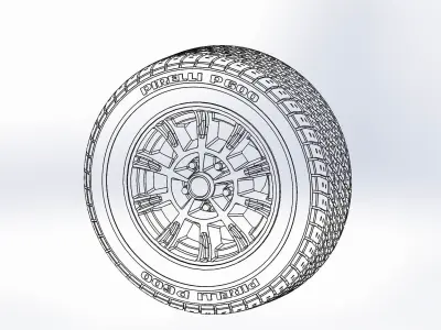 Custom wheels Legendary Wheels LW13 GT6 15inch  for scale model 3D print model
