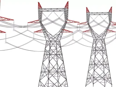 Electrical Power Line 3D model purchase