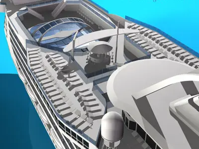 Cruise Ship 3D model 3D model