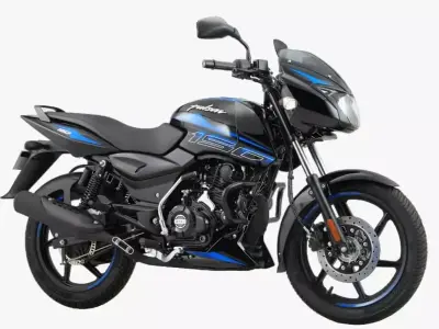 Bajaj Pulsar 150 SD UG Bike Sparkle Black Blue Low-poly 3D model