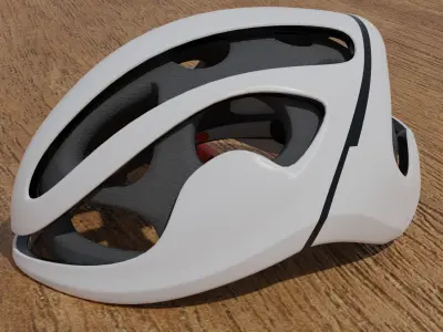 BICYCLE HELMET 3D model 2