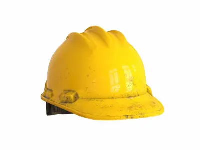 Safety Worker Helmet Low-poly 3D model purchase