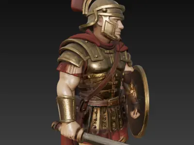 Realistic Ancient Roman Soldier 3D model
