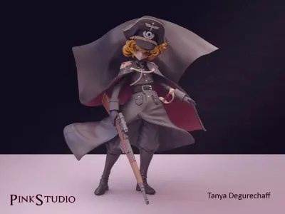 Youjo Senki - Tanya Degurechaff 3D print model