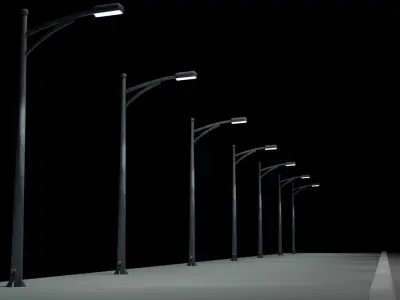 street light Free low-poly 3D model