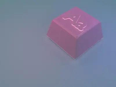 Letter Keycap Free 3D model