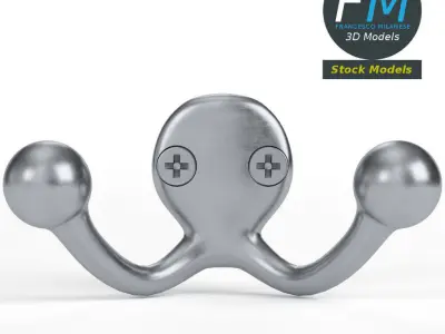 Coat hook 3 3D model