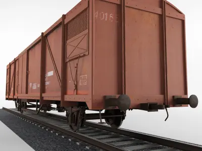 Train Boxcar 3D model