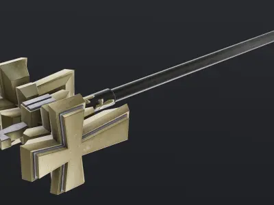 Hammer 07 Low-poly 3D model