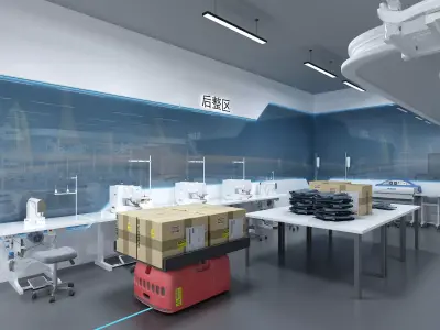 clothing factory 3D model