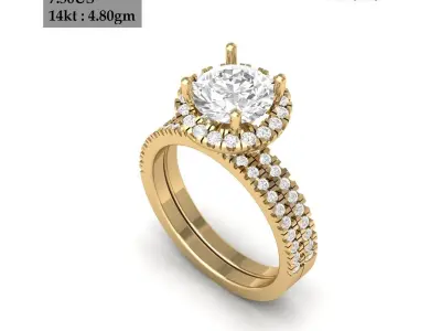 Wedding Ring  3D print model 461