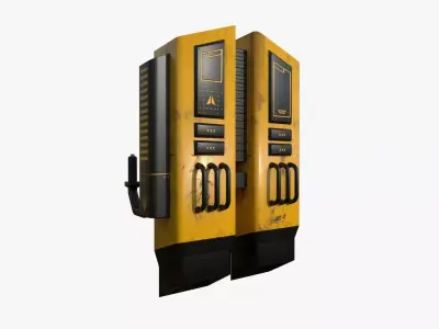 Jetpack F03 Yellow Black - SciFi Character Design Low-poly 3D model