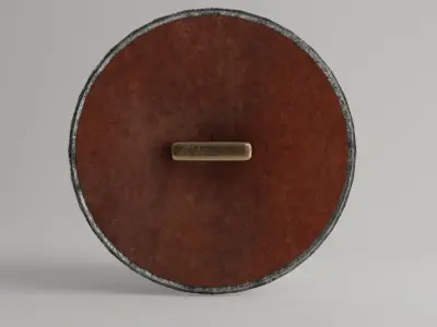 Low poly Arabic shield in 3D model Low-poly 3D model