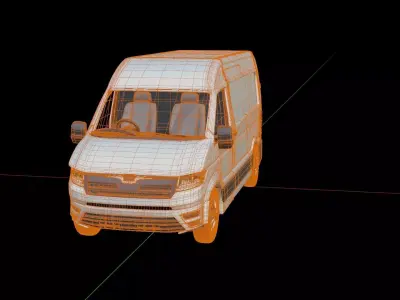 MAN TGE 2025 Panel Van  3D model