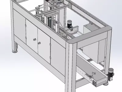 Fully automatic bottled water bagging machine 3D model