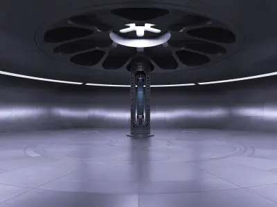 Sci-fi Interior 17 - Nuclear Power Station 3D model