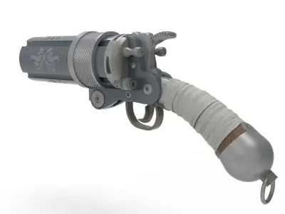 Concept Sci fi  futuristic  pistol 3D model