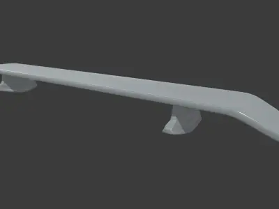 Car Spoiler Pack 01 Low-poly 3D model