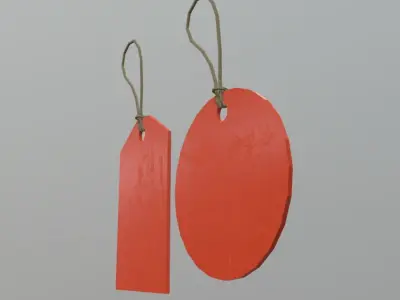 Price Tags Low-poly 3D model