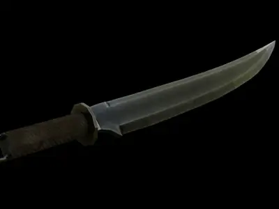 5 Low Poly Swords four Low-poly 3D model