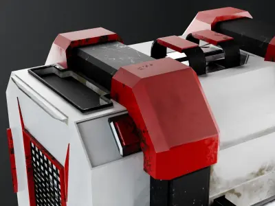 Storage box on a spaceship Game Assets item9 3D model