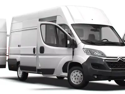 Citroen Jumper Van L4H3 HQ Interior 2023 3D model
