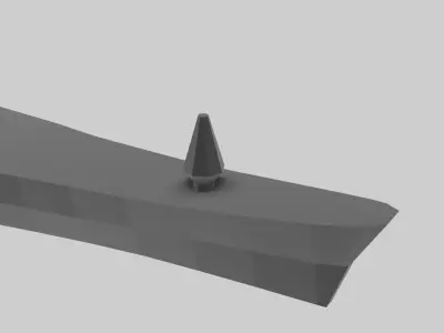 USS Missouri - Model for small scale printing Free 3D print model