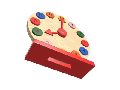 Children wood toys pbr part 2 3D Model Pack