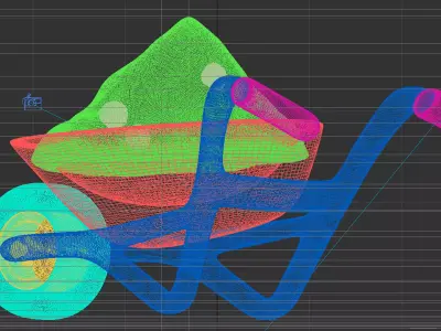 Wheelbarrow  3D model