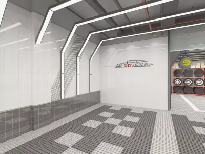 Car Service 3D model