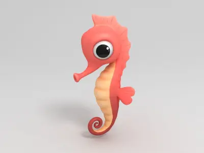 Seahorse 3D model shop