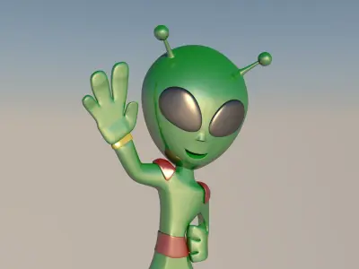 3D Alien Character 3D model