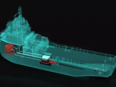 Marine Propulsion X-Ray 3D model