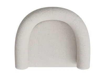 Curved Back Wishbone Chair Low-poly 3D model