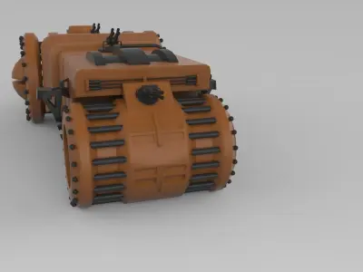 concept military vehicle Low-poly 3D model