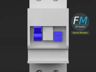 Residual current device 3D model