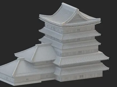 pagoda Low-poly 3D model