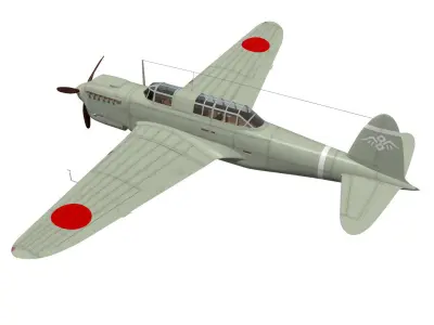 Ki32 Type 98 Light Bomber Mary 3D model purchase