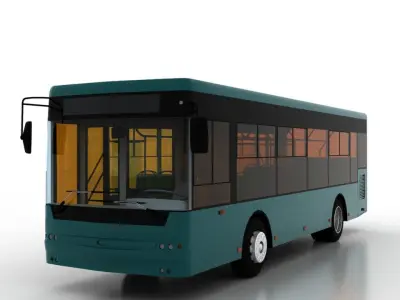 Bus Bogdan A60110 Low-poly 3D model