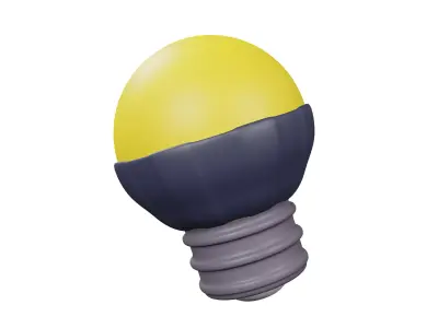 LED Lamp Low-poly 3D model purchase