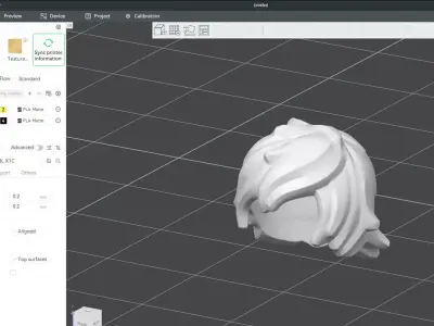 Custom3Dprint Minifigure Accessory - Minifigure Hair S2 - 058 3D print model