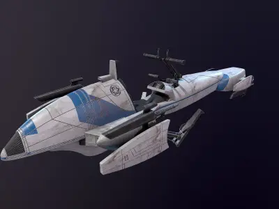 Barc Speeder Star Wars 3D model