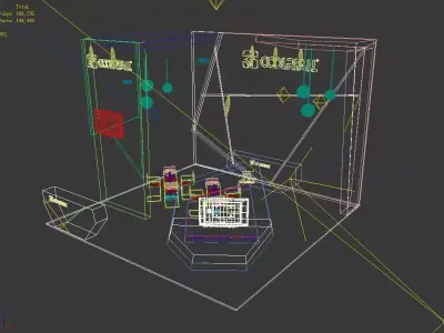 Exhibition - Area -6X6-3DMAX2009-4 3D model