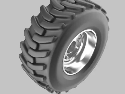 Offroad truck wheel 3D model Free 3D model